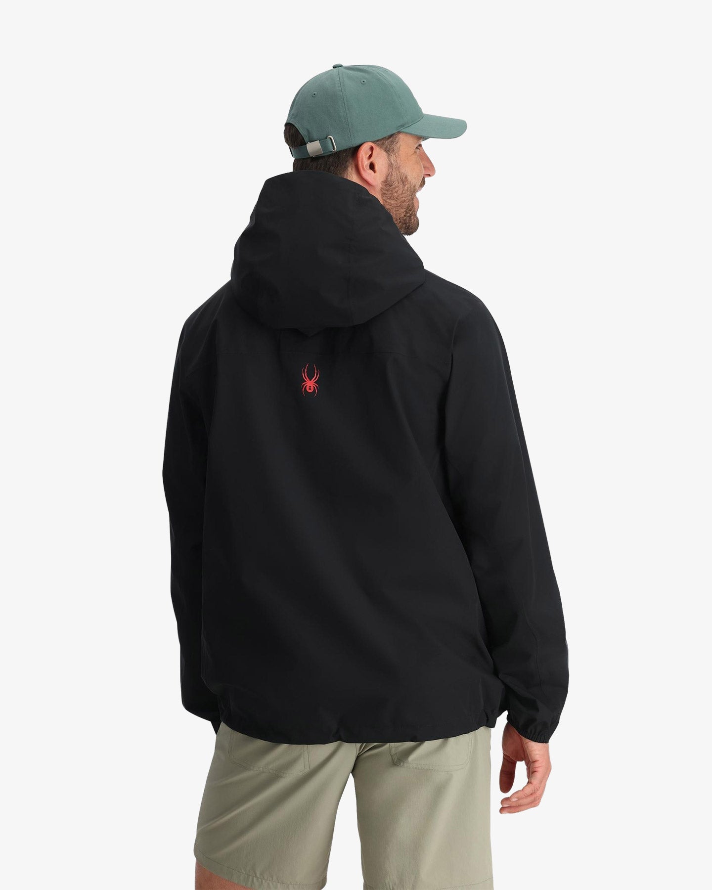 Men's Clutch Rain Shell Jacket - Black – Spyder