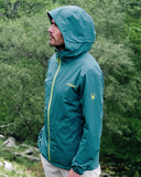 Men's Clutch Rain Shell Jacket - Petrol