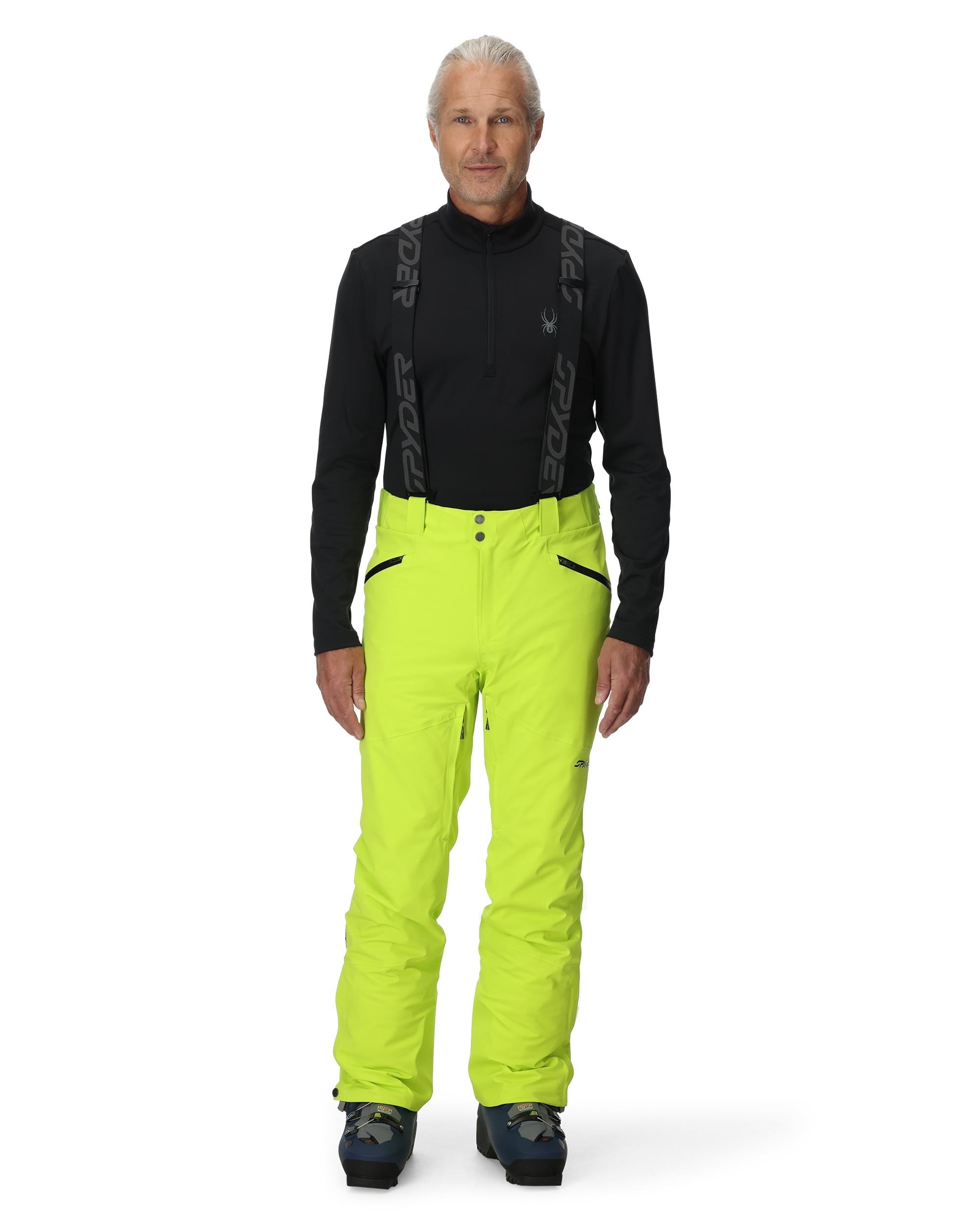 Answer 4 02イエローボトムス Men's Bormio Pants - Lime – Spyder