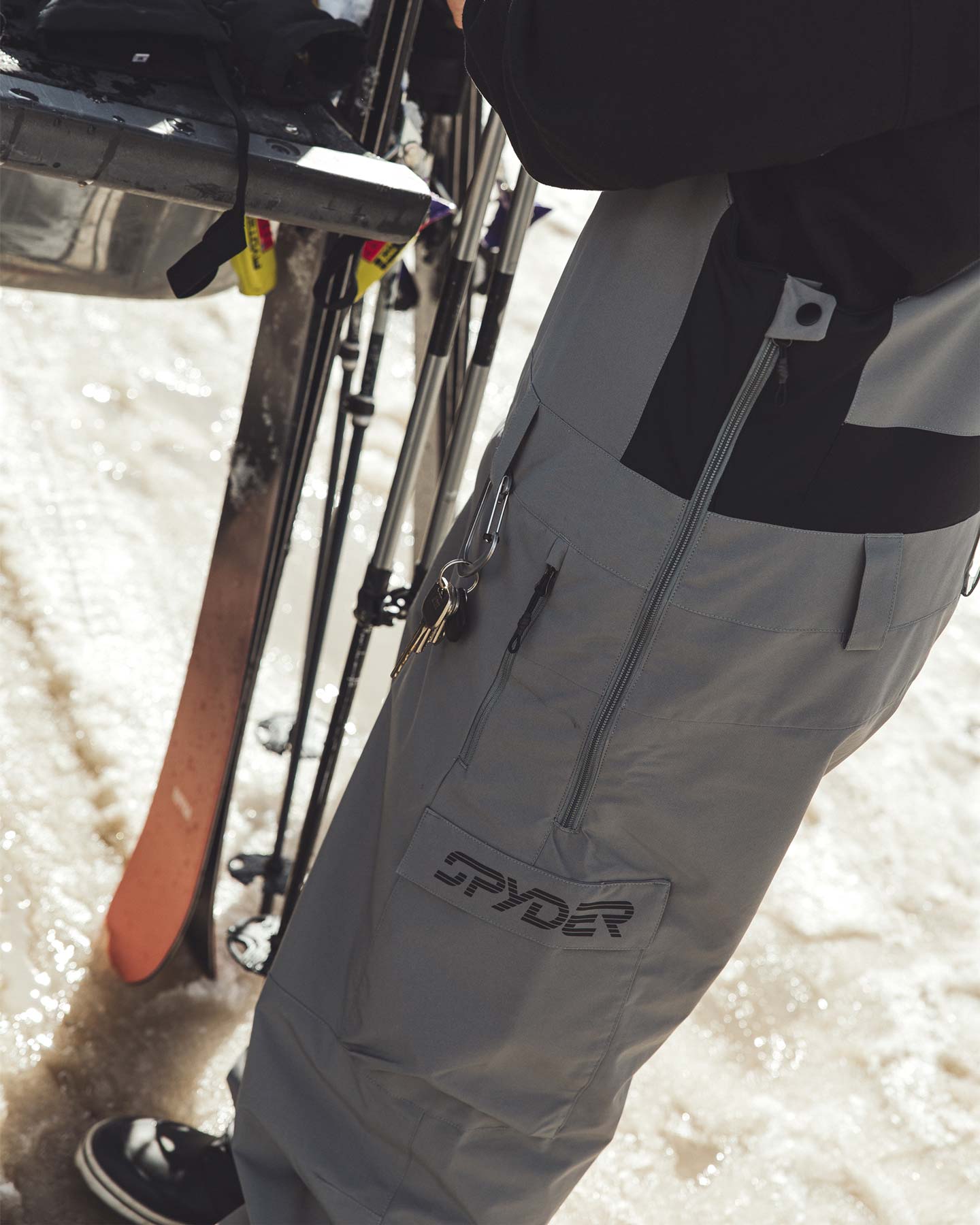 Men's Lift Bibs - Storm – Spyder