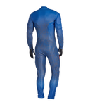 Blue full-body suit on a white background