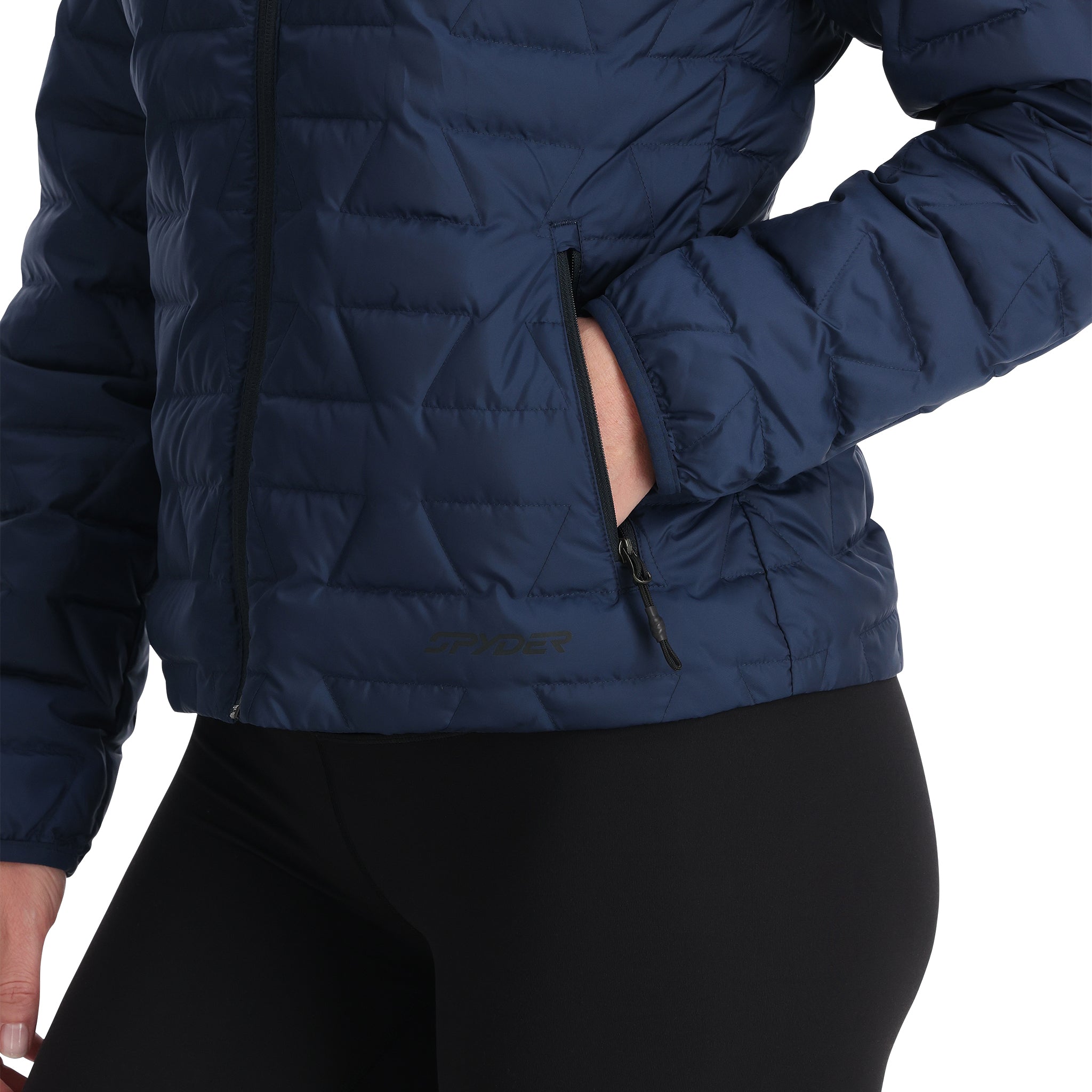 Womens Zenith Hooded - True Navy – Spyder