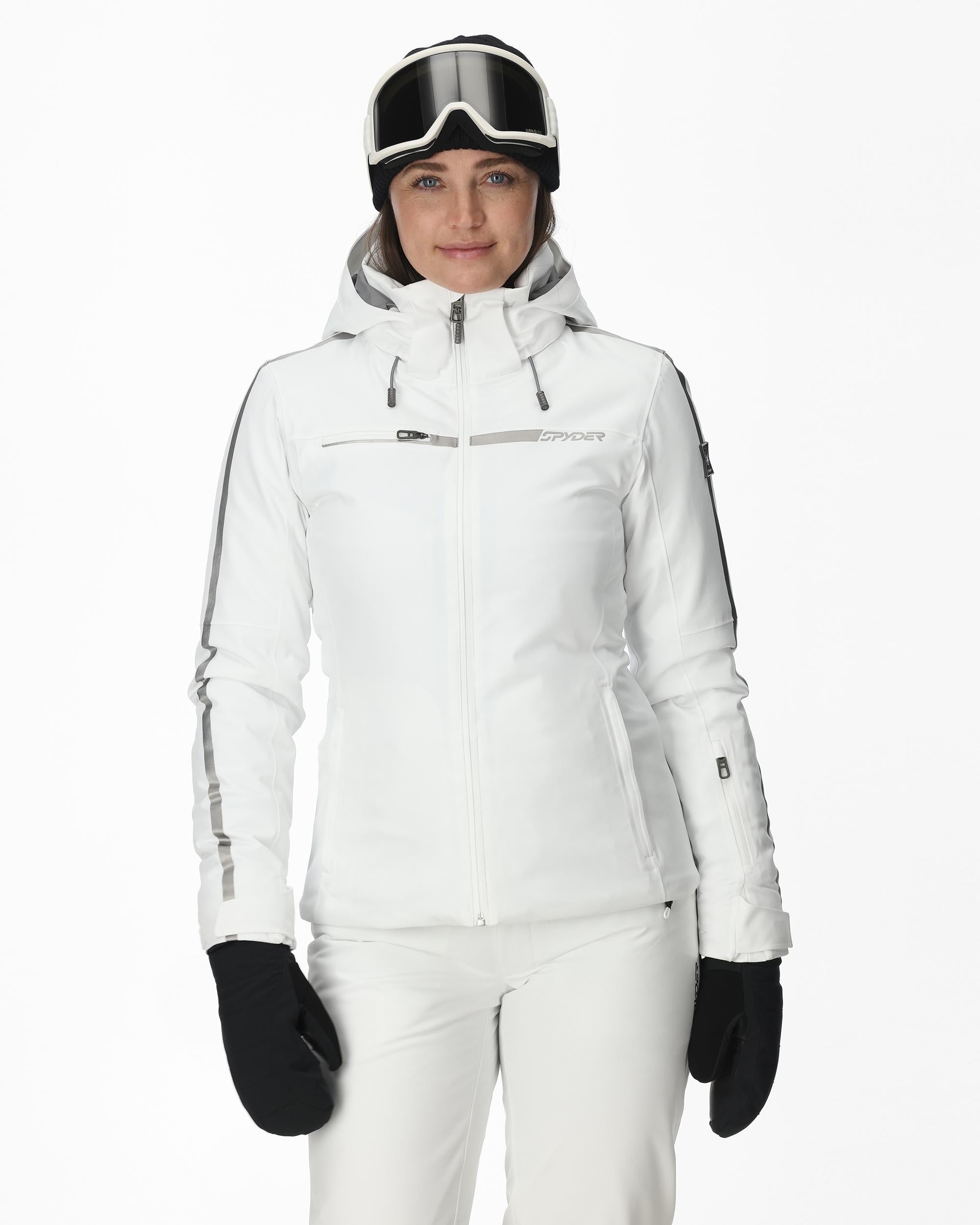 Womens Titania Jacket - White – Spyder