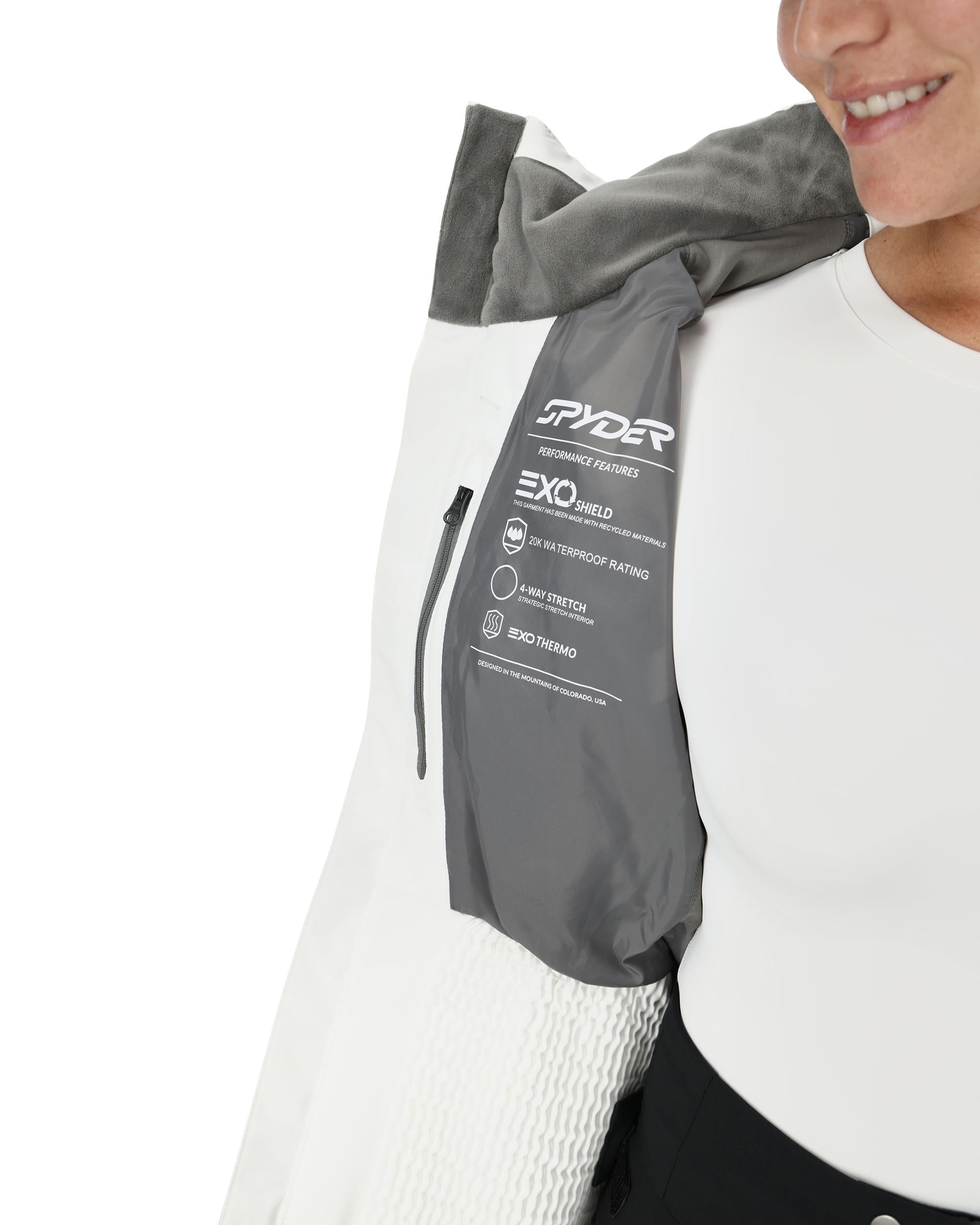 Womens Haven Jacket - White – Spyder