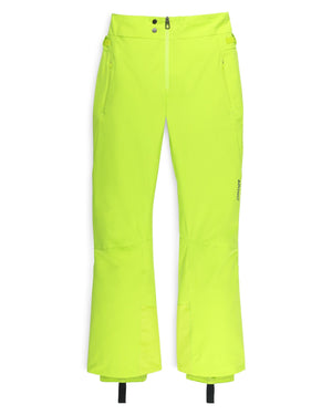 Bright yellow pants on a white background