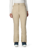Beige pants worn by a person on a white background