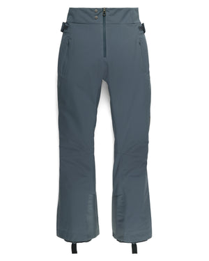 Blue ski pants on a white background