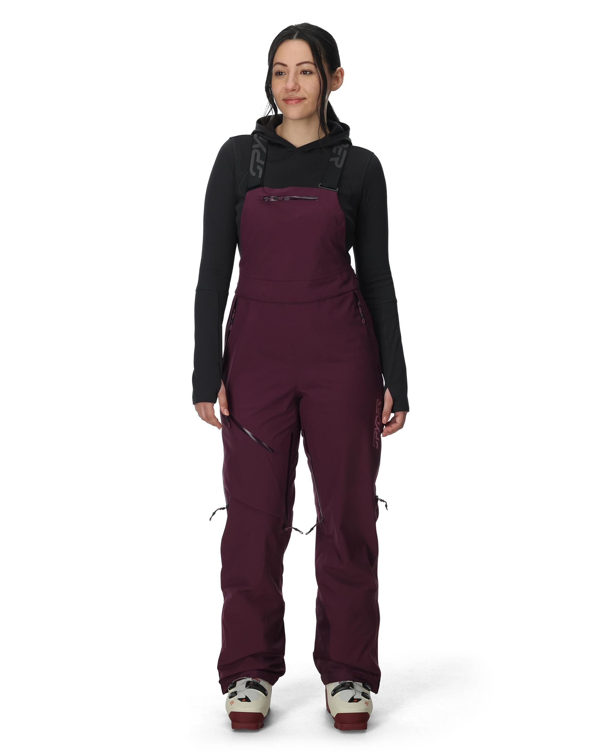 Women's Solitaire Bibs - Plum – Spyder