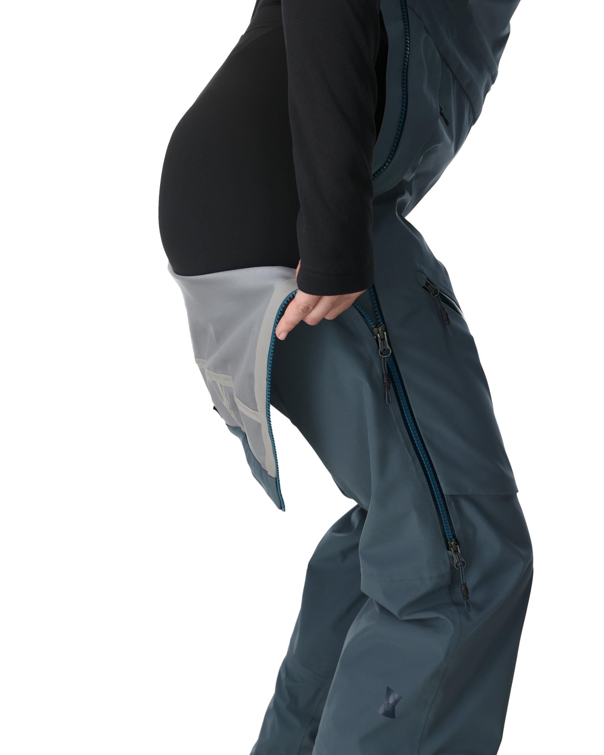 Women's Solitaire Bib Pants - Slate Blue – Spyder