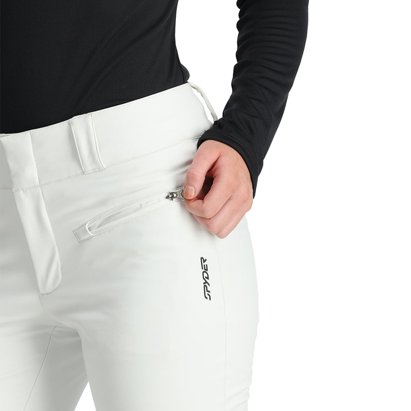 Womens Painted On Softshell Pants - White