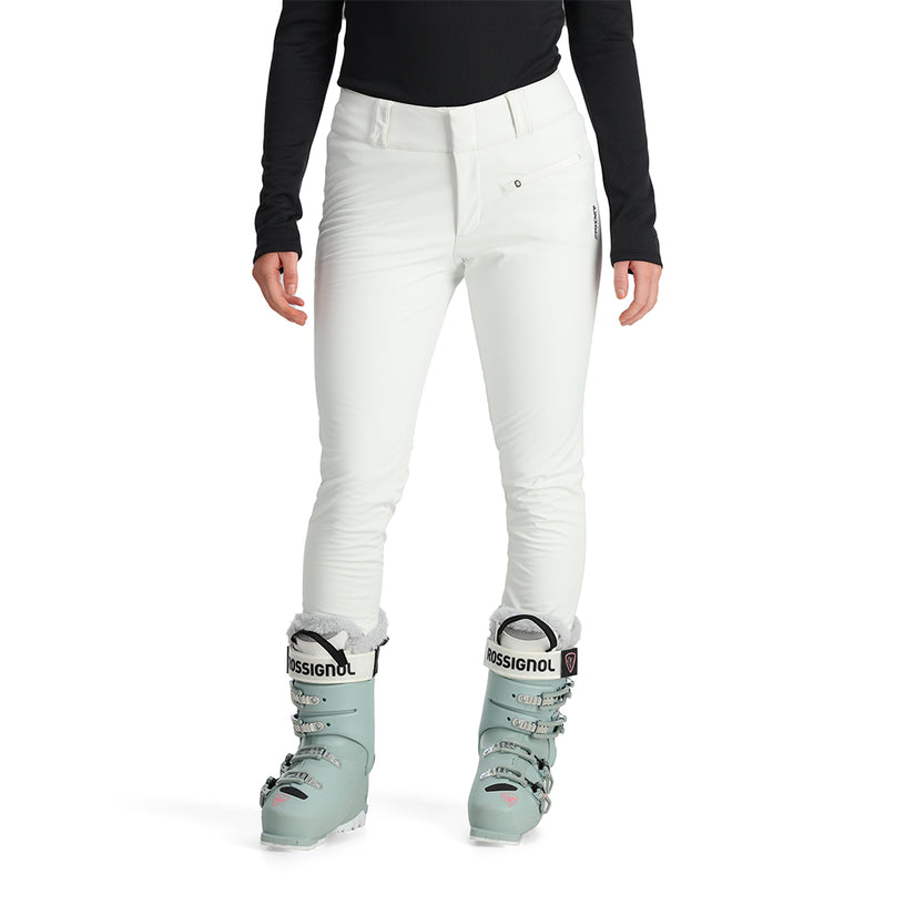 Womens Painted On Softshell Pants - White