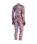 Multicolored patterned bodysuit on a white background