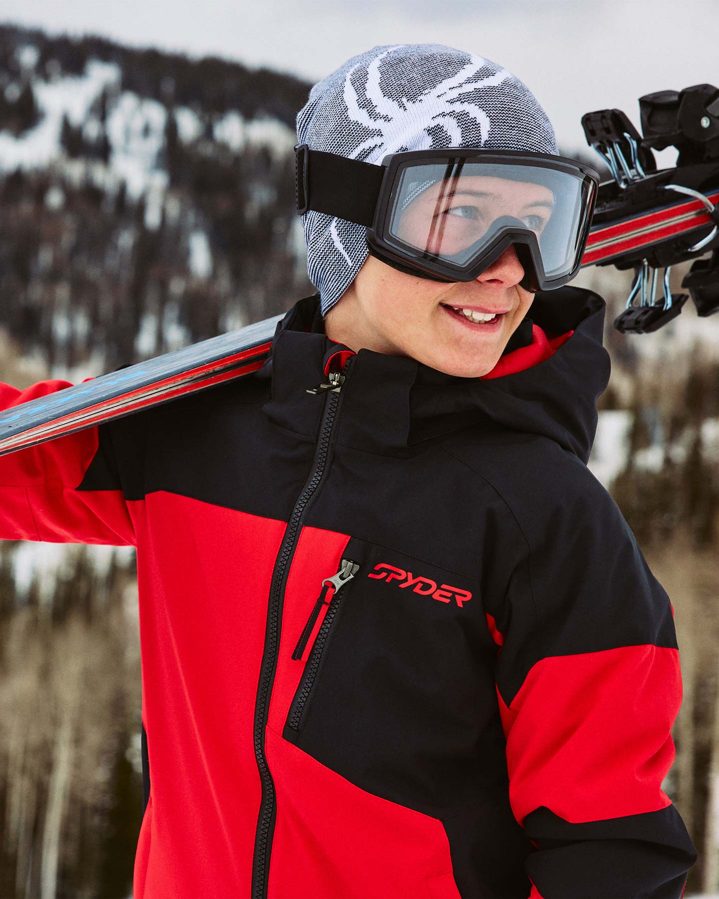 Boys Leader Jacket - Spyder Red