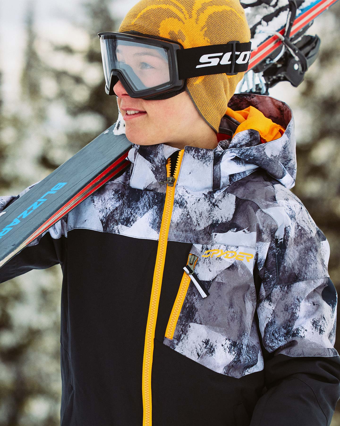 Boys Impulse Jacket - Black Camo – Spyder