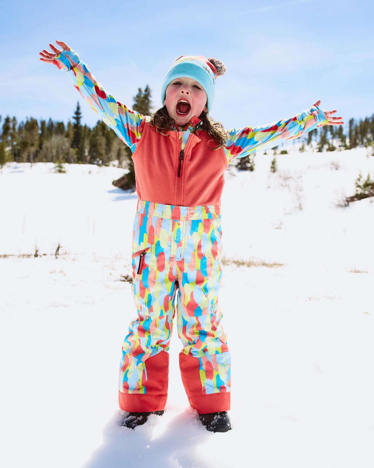 Little Kids' Expedition Pants - Coral Haze Sprinkles – Spyder