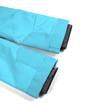 Two blue trash bags with black bristles on a white background