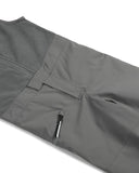 Gray jacket with a zipper on a white background