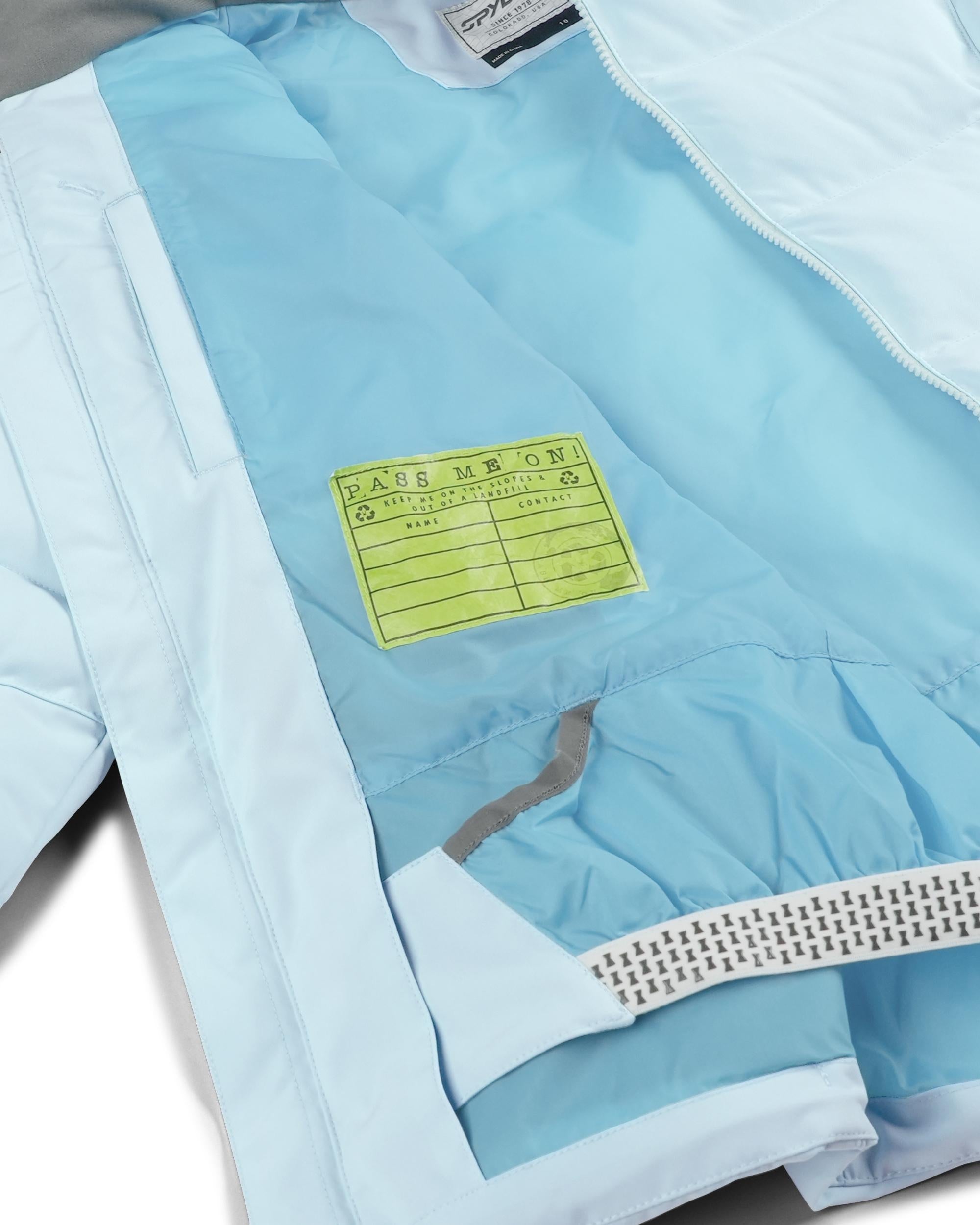 Girls Zadie Jacket - Crystal Blue – Spyder