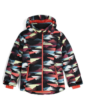 Girls Zadie Jacket - Multi Mountain Print