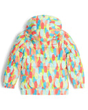 Colorful patterned jacket on a white background