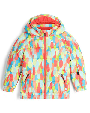 Colorful patterned jacket on a white background