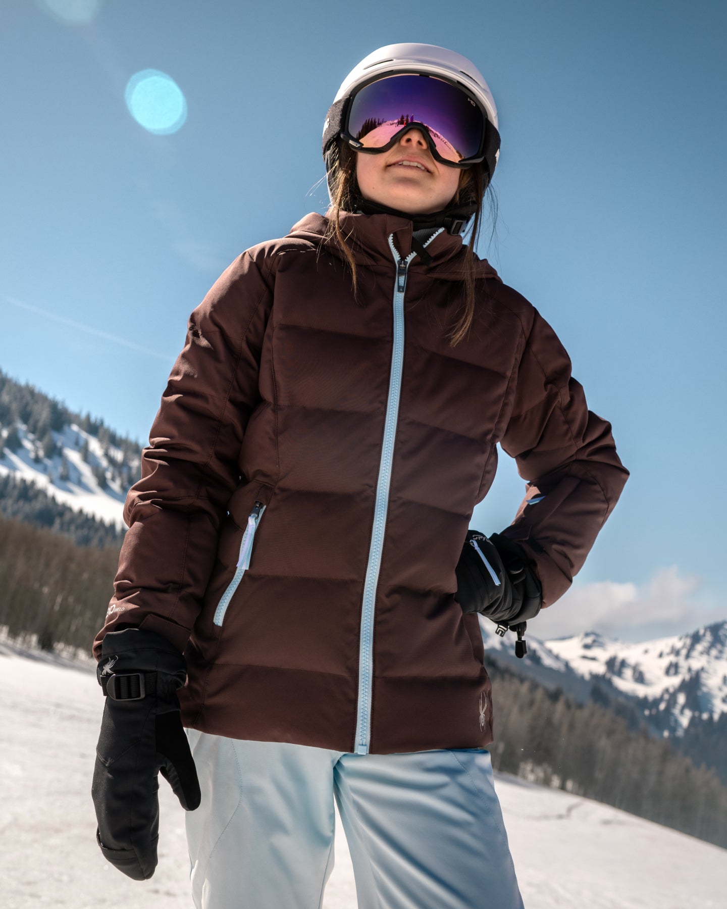 MISSGUIDEDスキーショートダウンジャケット♪ Girls' Zadie Synthetic Down Jacket