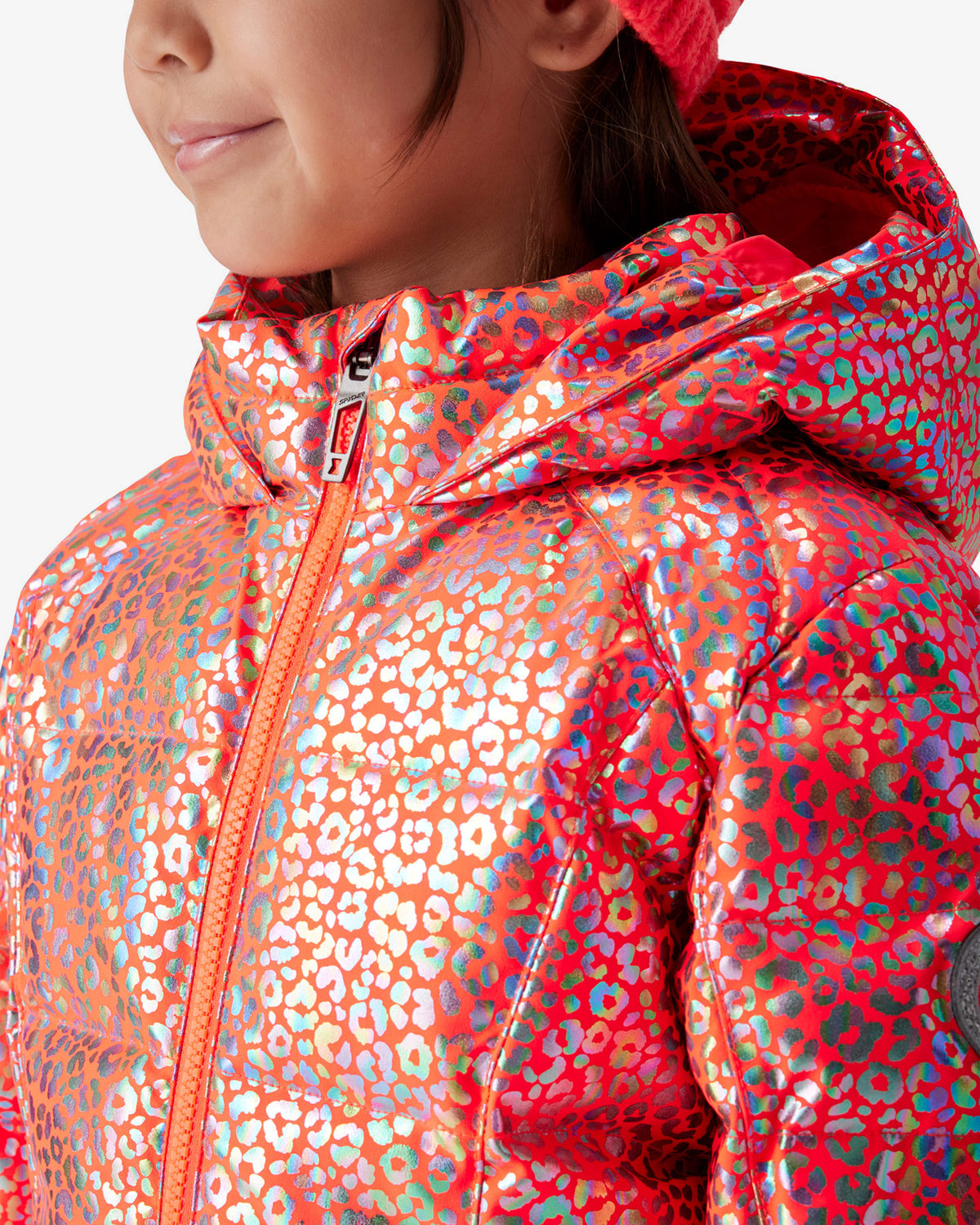 Girls' Zadie Synthetic Down Jacket - Leopard