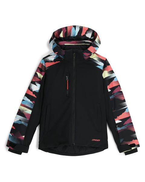 Girls Mila Jacket Black – Spyder - Main Image