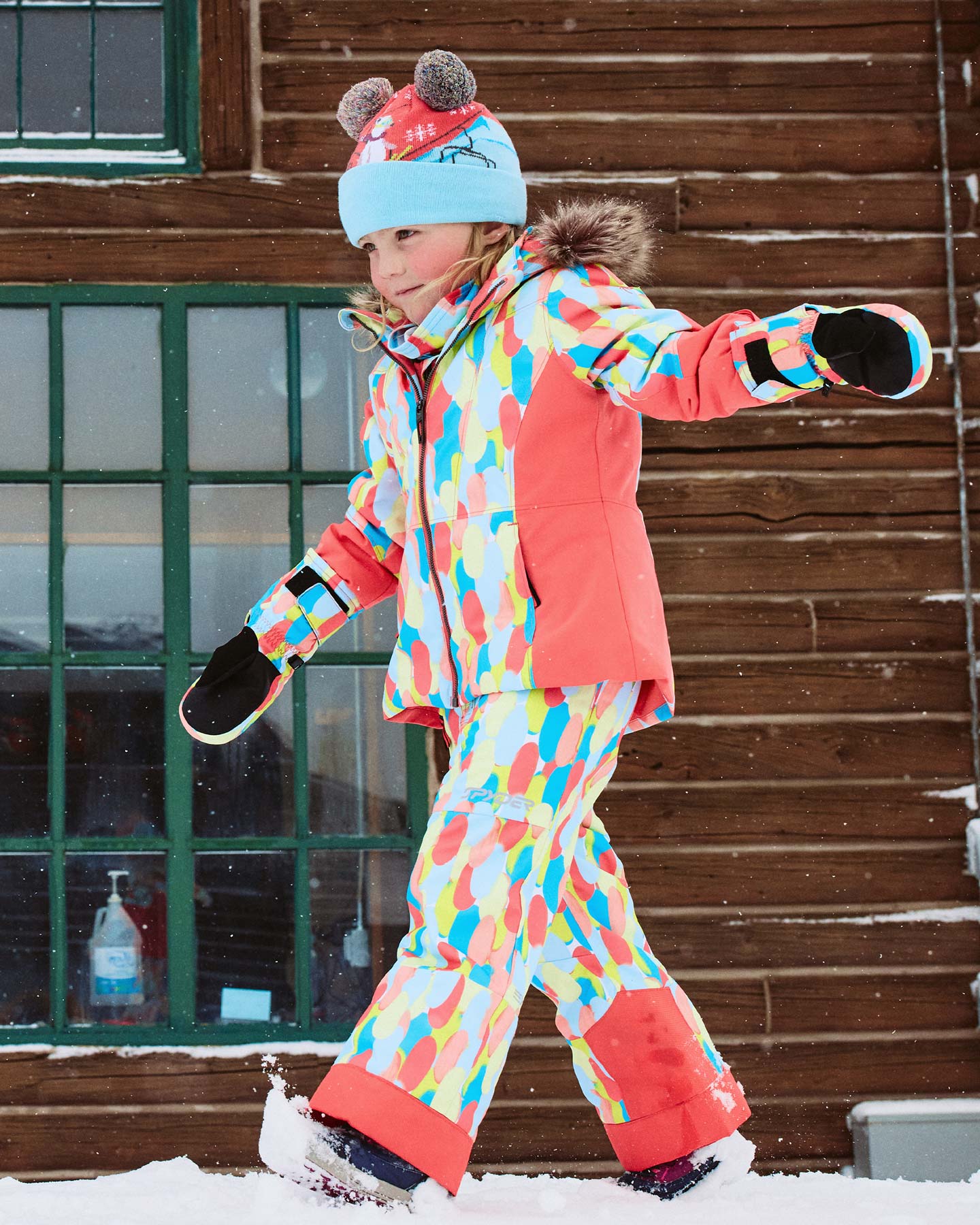 Little Girls' Lola Jacket - Coral Haze Sprinkles – Spyder