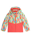 Colorful jacket with abstract pattern on a white background