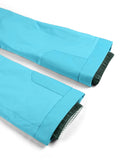 Teal cleaning brush with bristle head on a white background