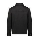 Mens Sweater Fleece Shacket - Black