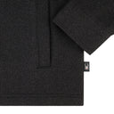 Mens Sweater Fleece Shacket - Black