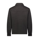 Mens Sweater Fleece Shacket - Pewter