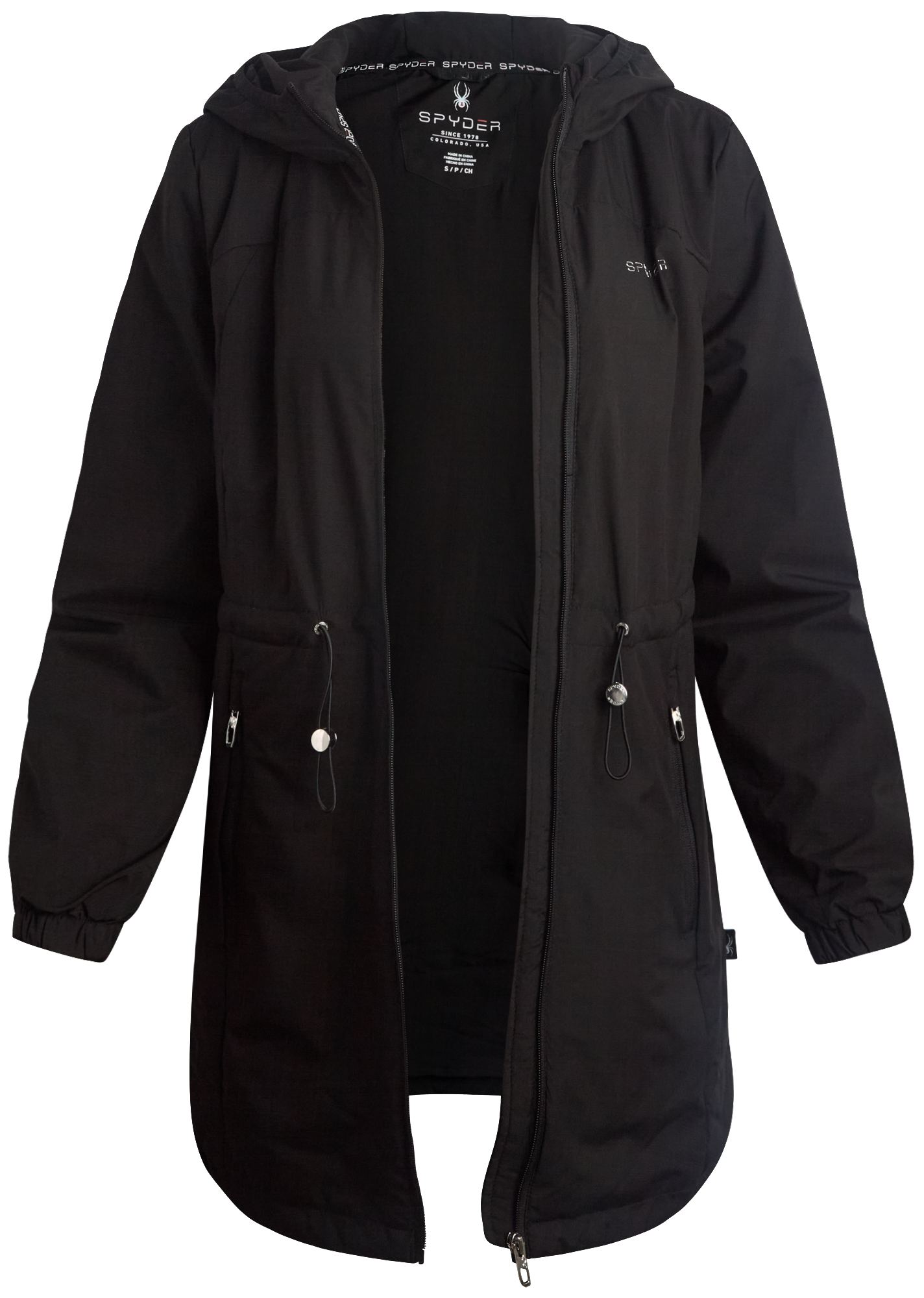Womens Long Spyder Lite Jacket - Black