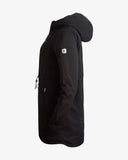 Women's Long Softshell Jacket - Black