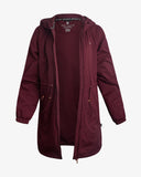 Women's Long Spyder Lite Jacket - Burgundy