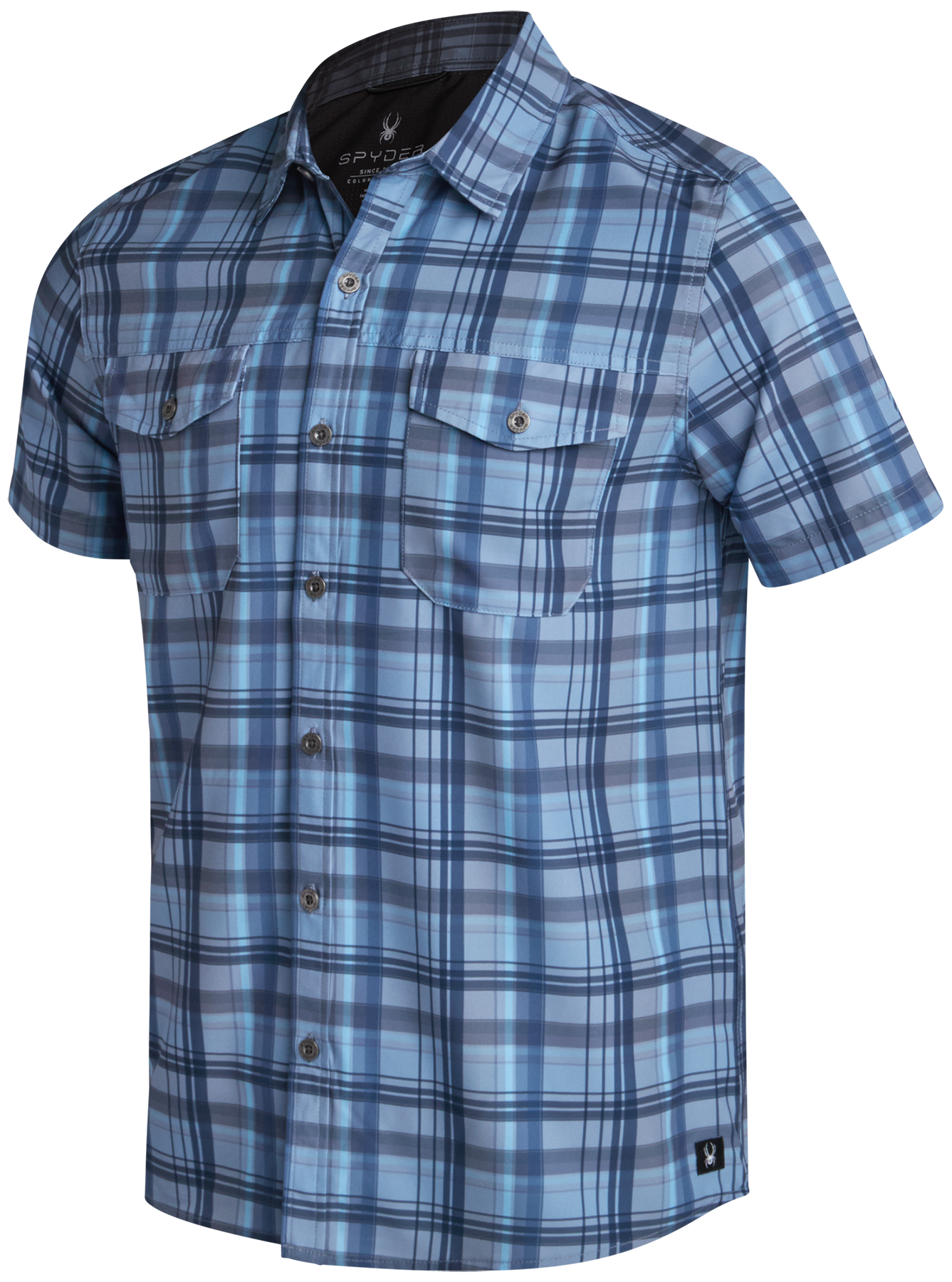 dusty blue dress shirt Men's Seaside Collared Shirt- Dusty Blue – Spyder