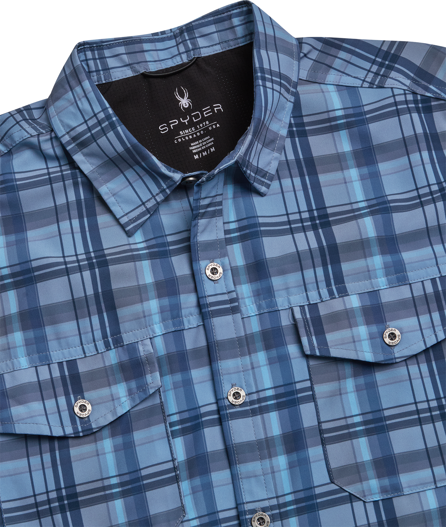 dusty blue dress shirt Hisdern Men's Dusty Blue Dress Shirt with Pocket main image 0