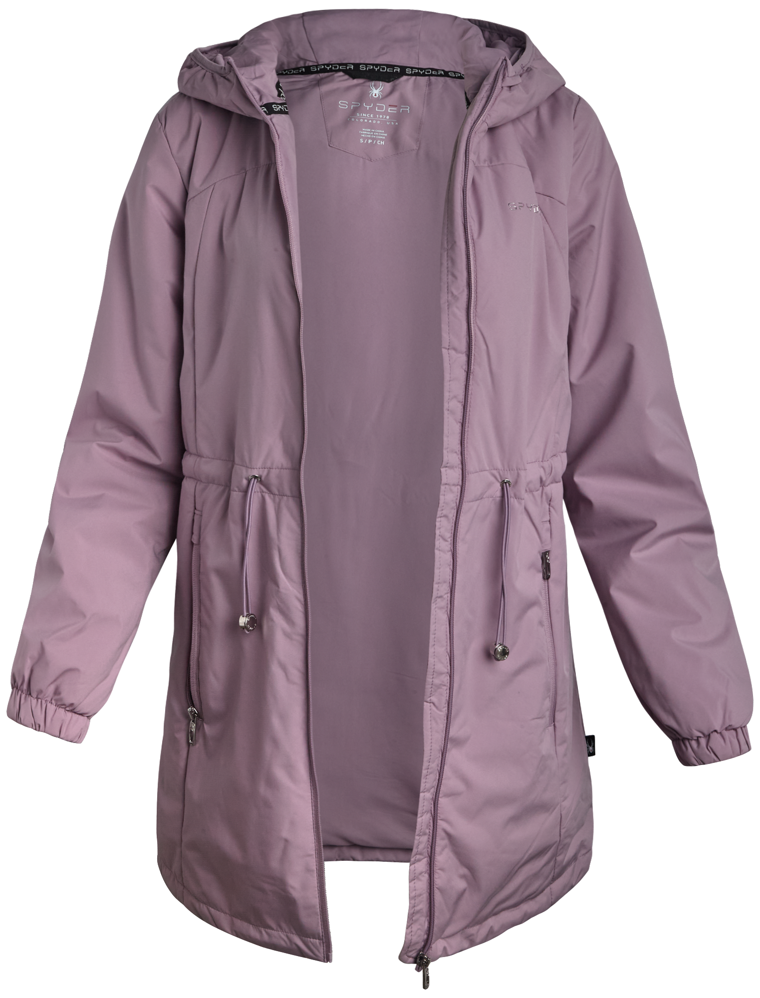 Womens Long Spyder Lite Jacket - Dusty Grape