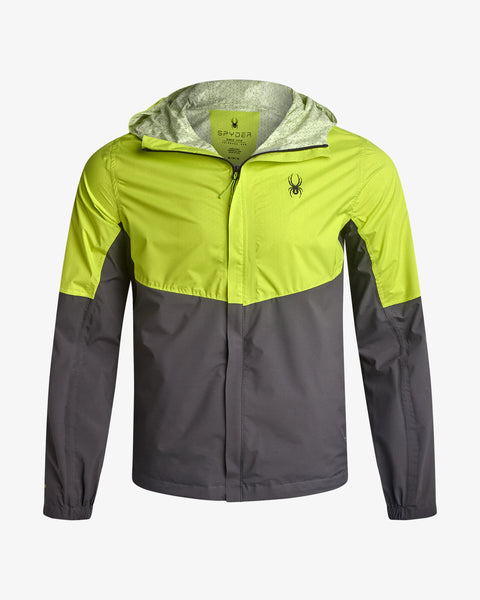 Men's Cloudy Day Rain Jacket - Lime – Spyder