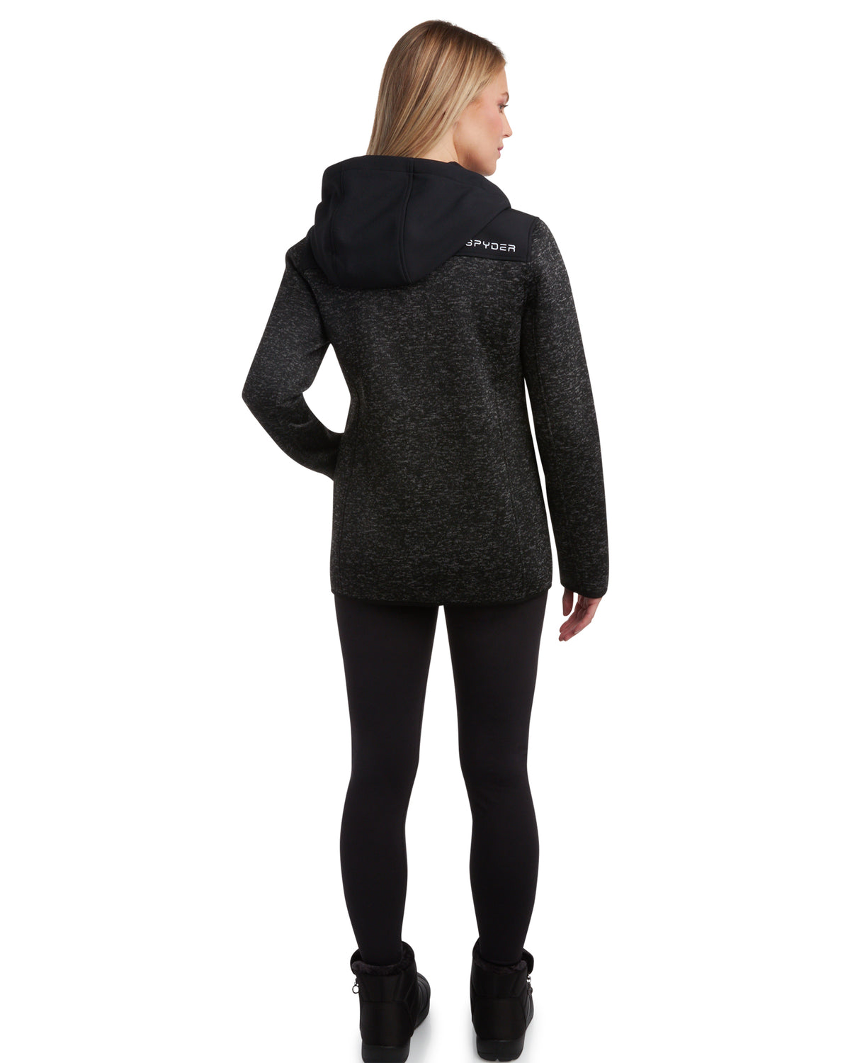 Womens Softshell - Heather Black