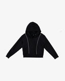 Women's Scuba Zip Hoodie - Black