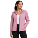 Women's Twill Full Zip Jacket - Mauve