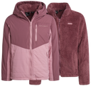 Girls 3-in-1 Jacket - Mauve