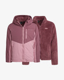 Girls' 3-in-1 Jacket - Mauve