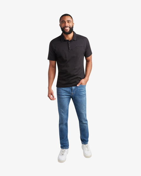 Men's Short Sleeve Interlock Polo - Black – Spyder