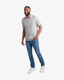 Men's Short Sleeve Interlock Polo - Pewter