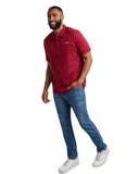 Mens Short Sleeve Interlock - Redwood
