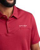 Mens Short Sleeve Interlock - Redwood